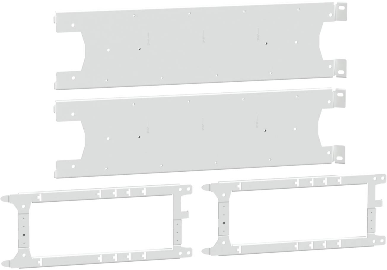 Schneider Electric LVS03406 PrismaSeT-P, montageplaat, 4x Compact NSXm Vigi160 3-4-polig, tuimelaar, verticaal, breedte=