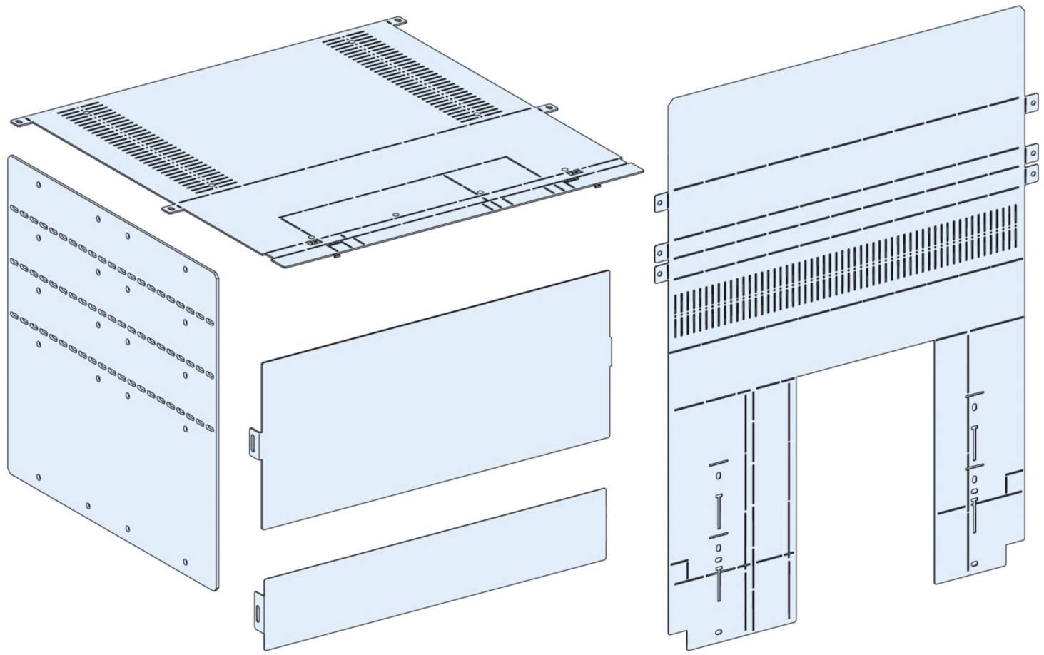 Schneider Electric LVS04854 PrismaSeT-P, afdekking, aansluitingen aan de achterkant, MasterPacT MTZ1 06-16/Compact NS630