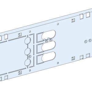 Schneider Electric LVS03413 PrismaSeT-P, montageplaat, Compact NSX/NSX Vigi100-250 3-polig, insteektechniek, horizontaal