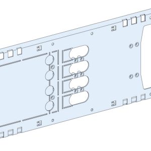Schneider Electric LVS03414 PrismaSeT-P, montageplaat, Compact NSX/NSX Vigi100-250 4-polig, insteektechniek, horizontaal