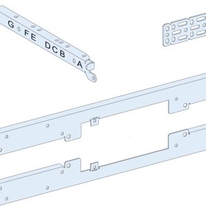 Schneider Electric LVS03417 PrismaSeT-P, montageplaat, voor netomschakeling, Compact NSX100-250, motoraandrijving, horiz
