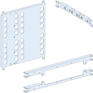Schneider Electric LVS03458 PrismaSeT-P, montageplaat, voor netomschakeling, INS-INV/NSX400-630, draaiaandrijving, horiz Schneider Electric LVS03458 PrismaSeT-P, montageplaat, voor netomschakeling, INS-INV/NSX400-630, draaiaandrijving, horiz