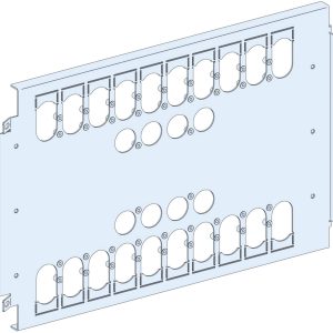 Schneider Electric LVS03461 PrismaSeT-P, montageplaat, 2x Compact NSX/NSX Vigi400-630 3-4-polig, verticaal, breedte = 65 Schneider Electric LVS03461 PrismaSeT-P, montageplaat, 2x Compact NSX/NSX Vigi400-630 3-4-polig, verticaal, breedte = 65