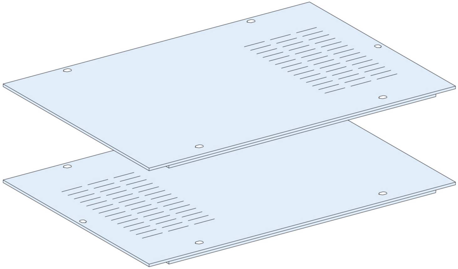 Schneider Electric LVS08738 PrismaSeT-P, achterwand, IP30, breedte=800 mm Verdeelkastaccessoire Staal Wit 1 stuk(s)