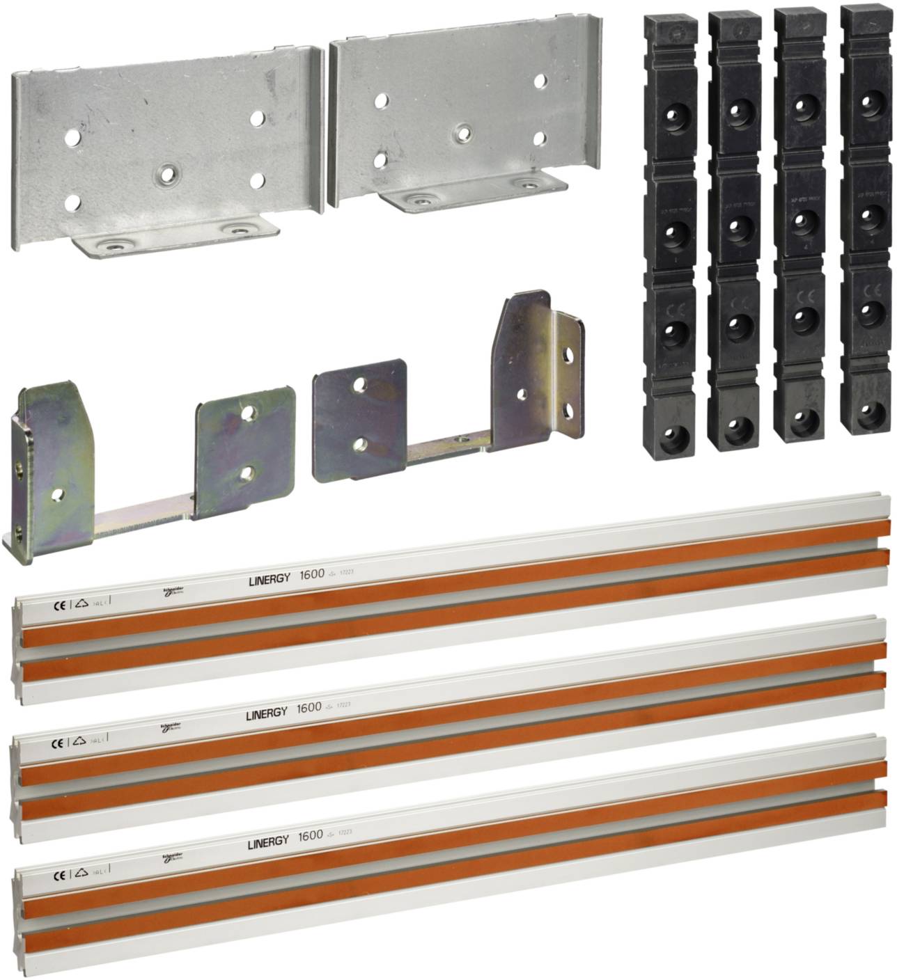 Schneider Electric LVS04683 PrismaSeT-P, verbinding, horizontaal, MasterPacT MTZ2 08-16 3-polig, met verticale verzamelr