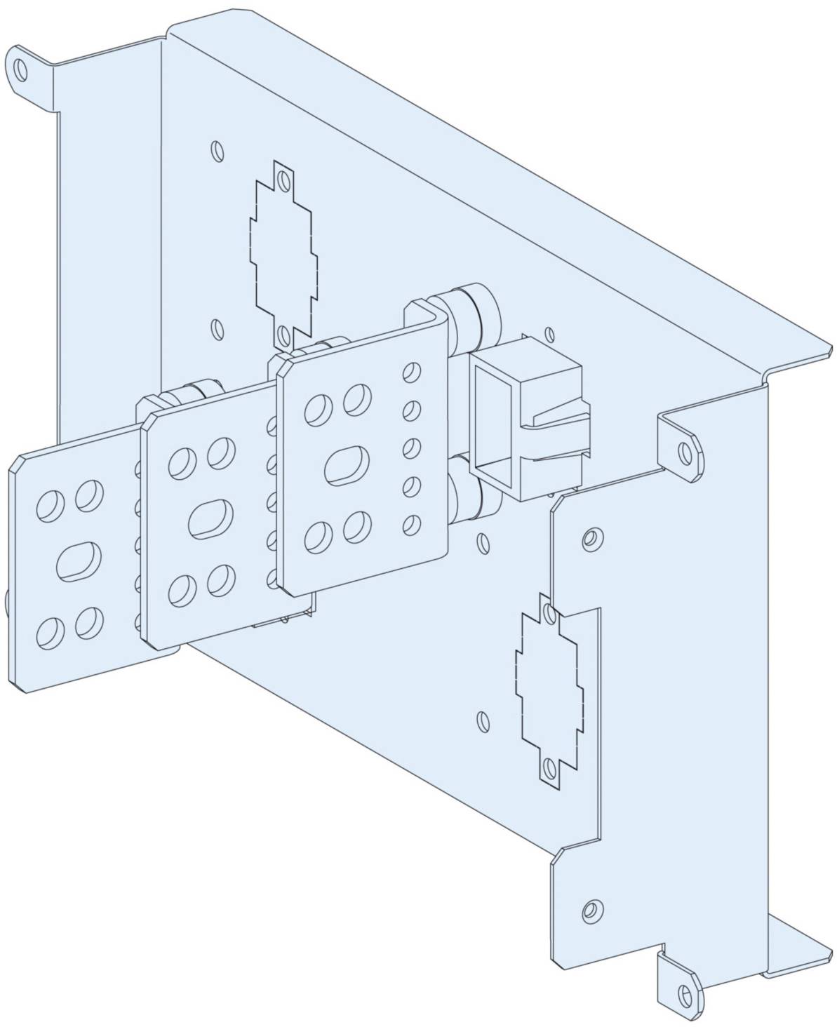 Schneider Electric LVS04459 PrismaSeT-P, aansluitverlenging, zonder verbinding, Compact NSX/NSX Vigi400-630 3-polig, hor