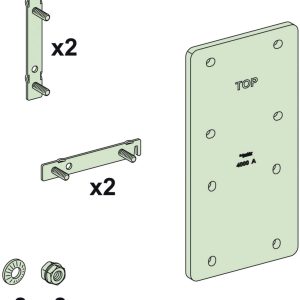 Schneider Electric LVS04607 PrismaSeT-P, Linergy LGYE, verbinding, verticaal, 3200-4000A Verdeelkastaccessoire 1 stuk(s)