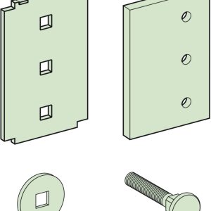 Schneider Electric LVS04643 PrismaSeT-P, Linergy BS, verbinding horizontaal, voor raildoorsnede 120 x 10 mm Verdeelkasta