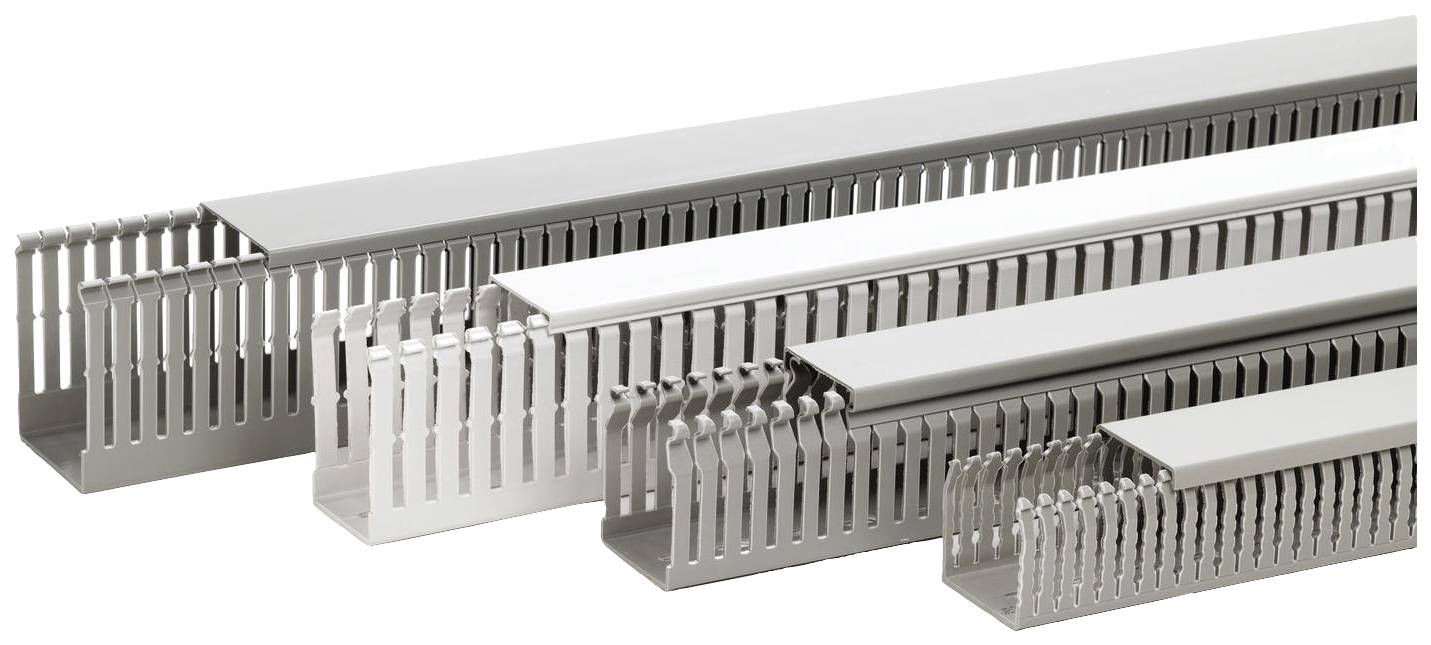 OBO Bettermann 6132394 Kabelgoot Bovenstuk (l x b x h) 2000 x 63 x 100 mm 16 stuk(s) Grijs