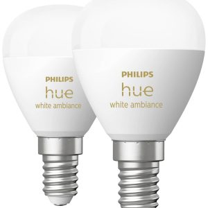 Philips Hue LED-lamp 8719514491168 Energielabel: F (A – G) Hue White Ambiance Luster E14 5.1 W Philips Hue LED-lamp 8719514491168 Energielabel: F (A – G) Hue White Ambiance Luster E14 5.1 W