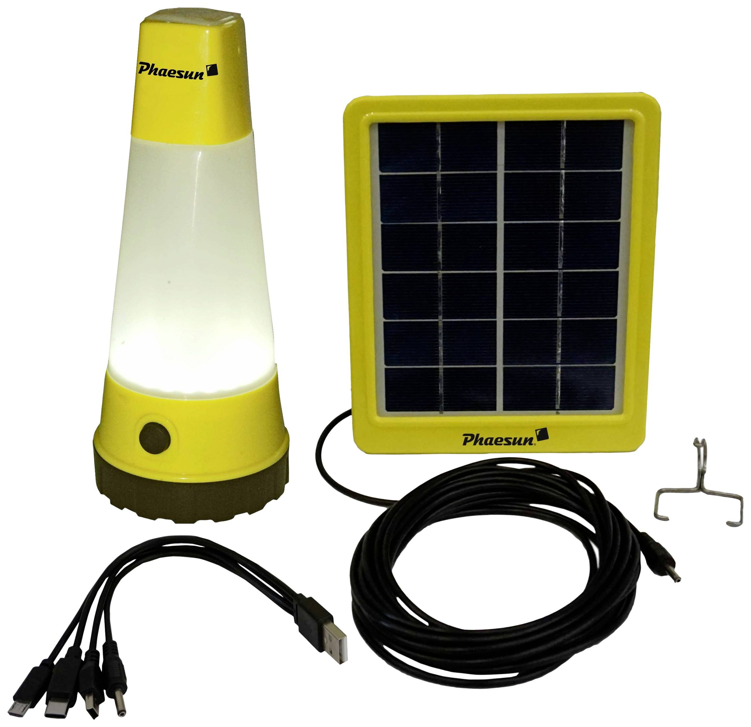Phaesun 350115 Solar Lightkit Sun Shine Tafellamp op zonne-energie LED 1.2 W, 1 W Geel, Zwart