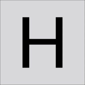 RZB 99220.003.H Letter „H” groot 40 mm 1 stuk(s) RZB 99220.003.H Letter „H” groot 40 mm 1 stuk(s)