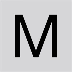 RZB 99220.003.M Letter „M” groot 40 mm 1 stuk(s) RZB 99220.003.M Letter „M” groot 40 mm 1 stuk(s)