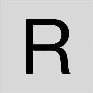 RZB 99220.003.R Letter „R” groot 40 mm 1 stuk(s) RZB 99220.003.R Letter „R” groot 40 mm 1 stuk(s)