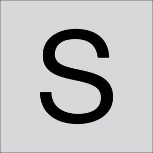 RZB 99220.003.S Letter „S” groot 40 mm 1 stuk(s)