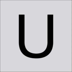 RZB 99220.003.U Letter „u” groot 40 mm 1 stuk(s)