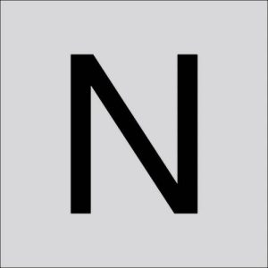 RZB 99223.013.N Letter „N” groot 120 mm 1 stuk(s)