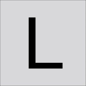 RZB 99224.003.L Letter „L” groot 200 mm 1 stuk(s)