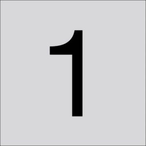 RZB 99223.013.1 Cijfer „1″ 120 mm 1 stuk(s) RZB 99223.013.1 Cijfer „1″ 120 mm 1 stuk(s)