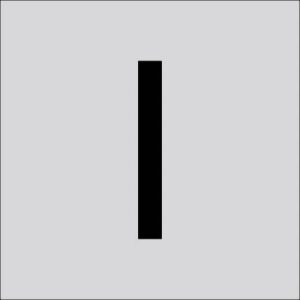 RZB 99223.013.I Letter „I” groot 120 mm 1 stuk(s)