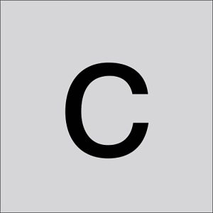 RZB 99223.013.C Letter „C” groot 120 mm 1 stuk(s)