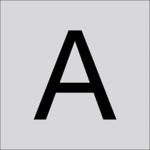 RZB 99222.013.A Letter „A” groot 100 mm 1 stuk(s) RZB 99222.013.A Letter „A” groot 100 mm 1 stuk(s)