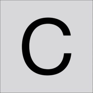 RZB 99222.013.C Letter „C” groot 100 mm 1 stuk(s) RZB 99222.013.C Letter „C” groot 100 mm 1 stuk(s)