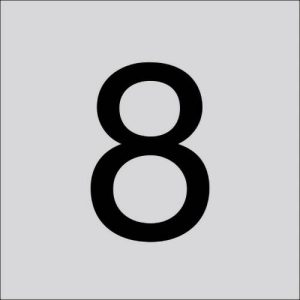 RZB 99224.003.8 Cijfer “8” 200 mm 1 stuk(s) RZB 99224.003.8 Cijfer “8” 200 mm 1 stuk(s)