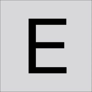 RZB 99224.003.E Letter „E” groot 200 mm 1 stuk(s) RZB 99224.003.E Letter „E” groot 200 mm 1 stuk(s)