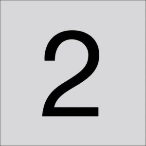 RZB 99221.013.2 Cijfer „2″ 60 mm 1 stuk(s)