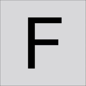 RZB 99221.013.F Letter „F” groot 60 mm 1 stuk(s) RZB 99221.013.F Letter „F” groot 60 mm 1 stuk(s)