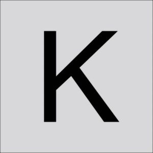 RZB 99221.013.K Letter „K” groot 60 mm 1 stuk(s) RZB 99221.013.K Letter „K” groot 60 mm 1 stuk(s)