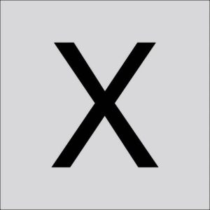 RZB 99221.013.X Letter „X” groot 60 mm 1 stuk(s) RZB 99221.013.X Letter „X” groot 60 mm 1 stuk(s)
