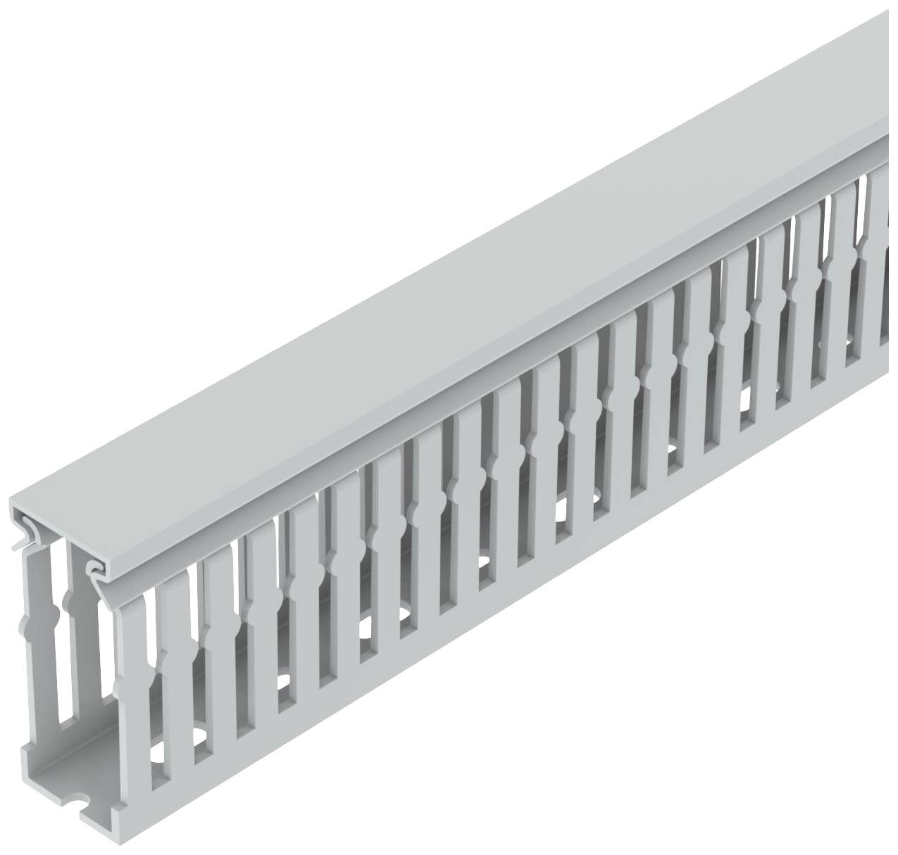 OBO Bettermann 6132550 Kabelgoot Bovenstuk (l x b x h) 2000 x 25 x 60 mm 30 stuk(s) Grijs