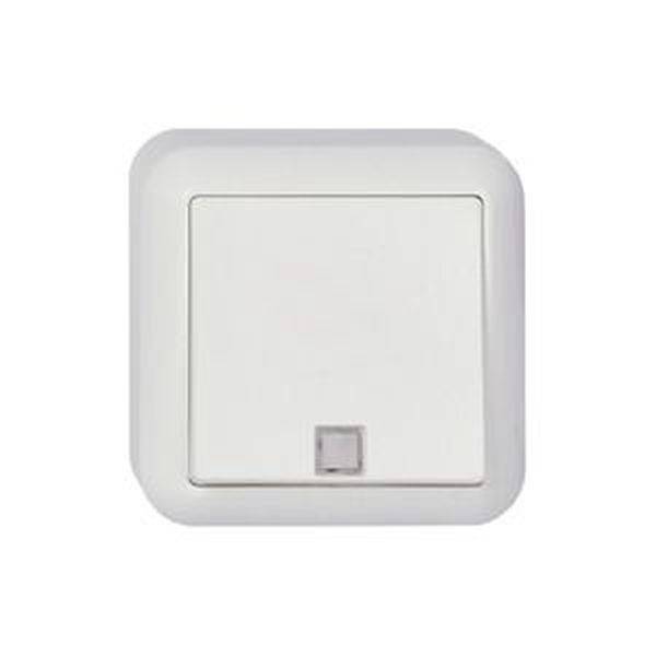 ELSO AP-toets 382114 10A verlicht CONTURA zuiver wit 10 stuk(s)