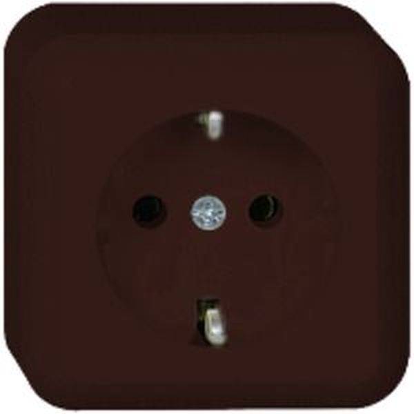 ELSO AP-stekkerdoos 385002 16A CONTURA bruin 10 stuk(s)