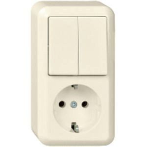 ELSO AP-combi-serieschakelaar 388500 10/16A CONTURA parelwit 10 stuk(s) ELSO AP-combi-serieschakelaar 388500 10/16A CONTURA parelwit 10 stuk(s)
