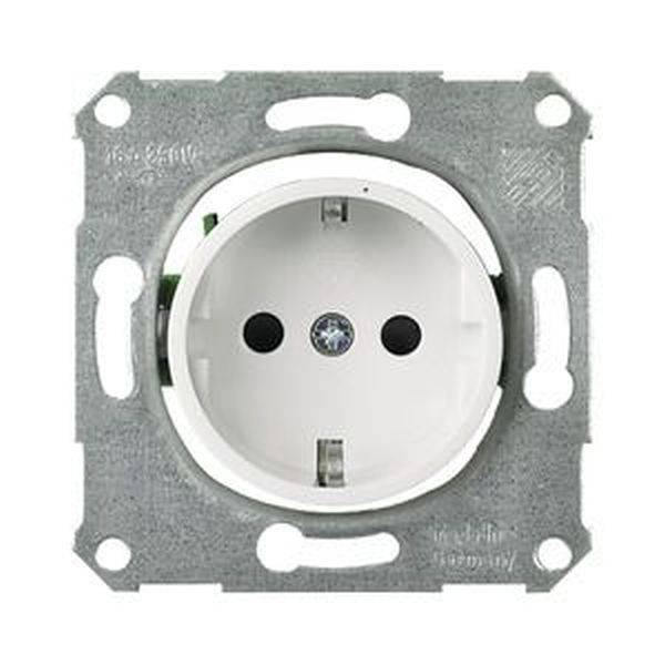 ELSO-stopcontact 225214 16A voor centrale pl. Zuiver wit 10 stuk(s)