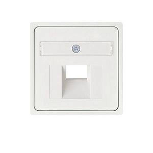 ELSO centrale plaat 366504 voor 1xRJ45 JOY zuiver wit 10 stuk(s)