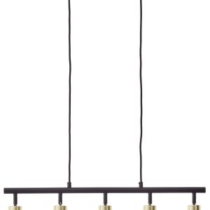 Brilliant Tiffany 99684/78 Hanglamp E27 28 W Zwart (mat), Messing Brilliant Tiffany 99684/78 Hanglamp E27 28 W Zwart (mat), Messing