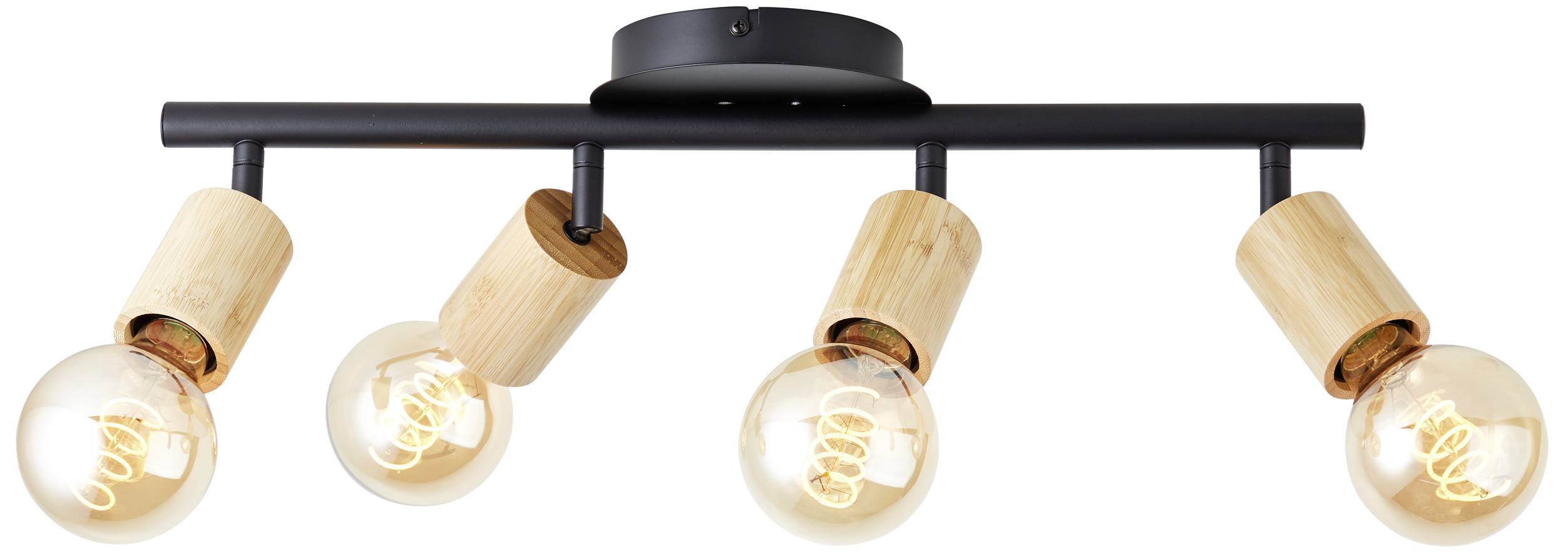 Brilliant Tiffany 99683/76 Plafondspot E27 28 W Zwart (mat), Natuur