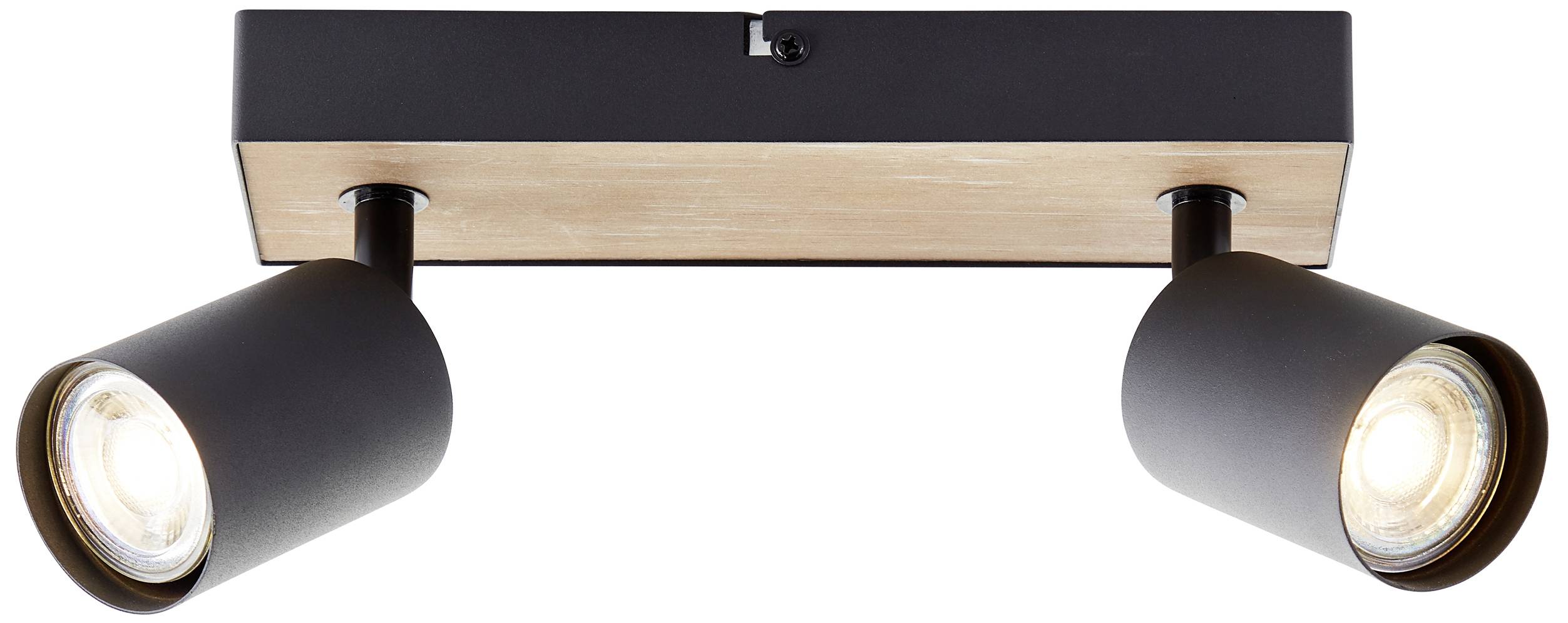 Brilliant Jello Wood G93069/76 LED-plafondspot LED GU10 4.5 W Hout, Zwart