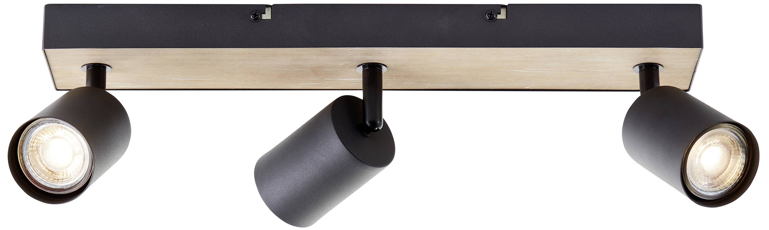 Brilliant Jello Wood G93070/76 LED-plafondspot LED GU10 Energielabel: F (A - G) 4.5 W Hout, Zwart