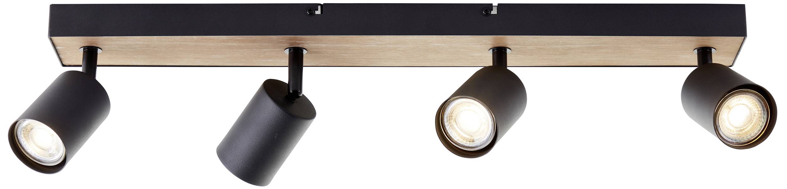 Brilliant Jello Wood G93071/76 LED-plafondspot LED GU10 4.5 W Hout, Zwart
