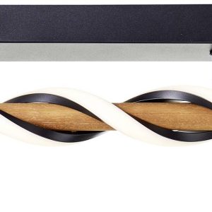 Brilliant G99350/76 Amalia LED-plafondlamp LED LED vast ingebouwd Energielabel: D (A – G) 34 W Hout, Zwart Brilliant G99350/76 Amalia LED-plafondlamp LED LED vast ingebouwd Energielabel: D (A – G) 34 W Hout, Zwart
