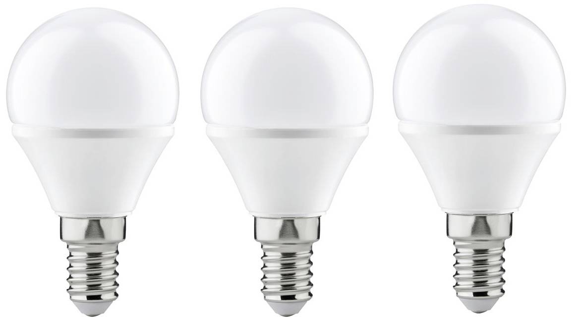 Paulmann 28427 LED-lamp Energielabel G (A - G) E14 3.5 W Warmwit (Ø x h) 45 mm x 80 mm 3 stuk(s)