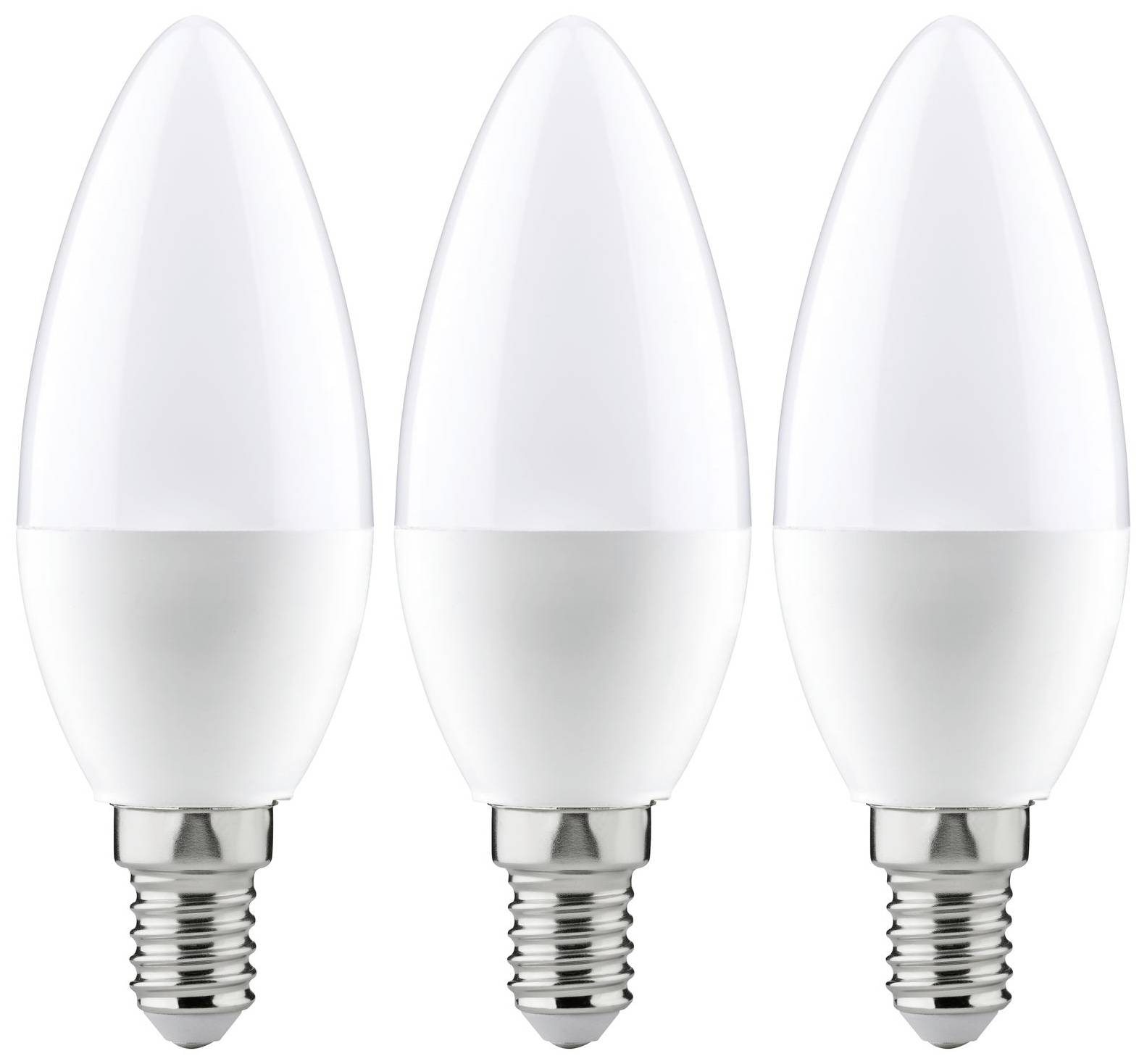 Paulmann 28538 LED-lamp Energielabel F (A - G) E14 5.5 W Warmwit (Ø x h) 35 mm x 100 mm 3 stuk(s)