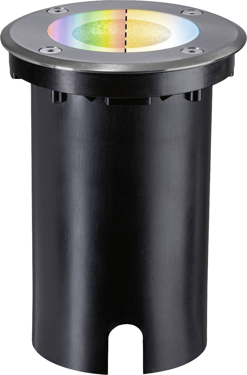 94845 Zigbee 3.0 Floor round Paulmann Home Inbouwlamp 4.9 W RGBW IJzer (geborsteld)