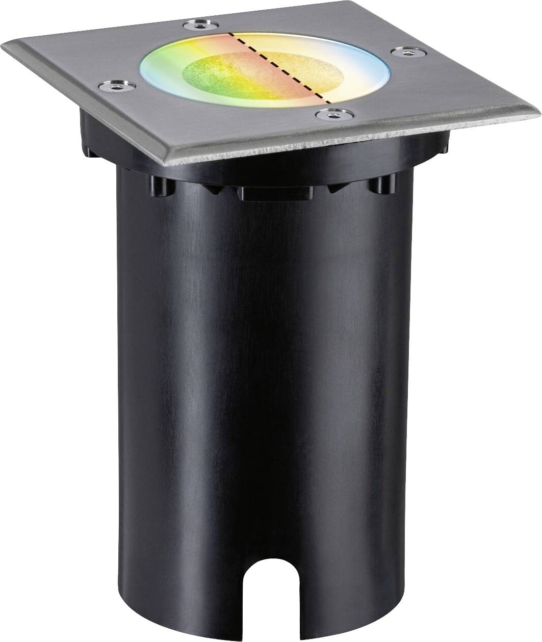94846 Zigbee 3.0 Floor square Paulmann Home Inbouwlamp 4.9 W RGBW IJzer (geborsteld)