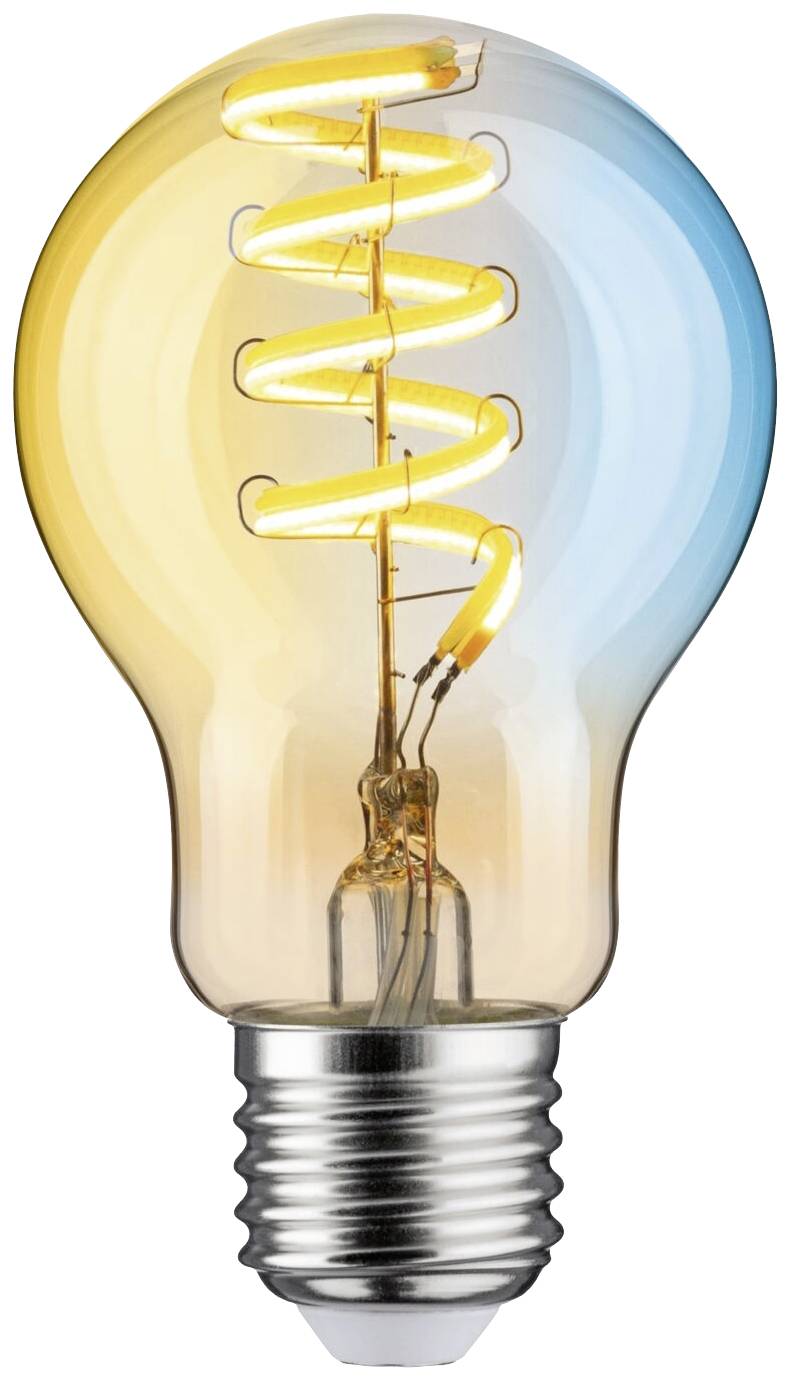 29155 Paulmann Home LED-lamp E27 Energielabel: G (A - G) 7.5 W Warmwit tot koudwit Goud